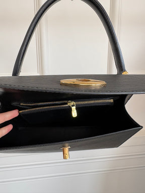 Louis Vuitton Black Epi Leather Top Handle Bag