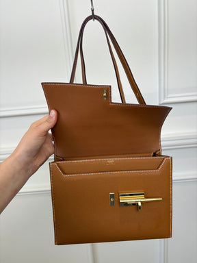 Hermès Gold Epsom Leather Verrou 21