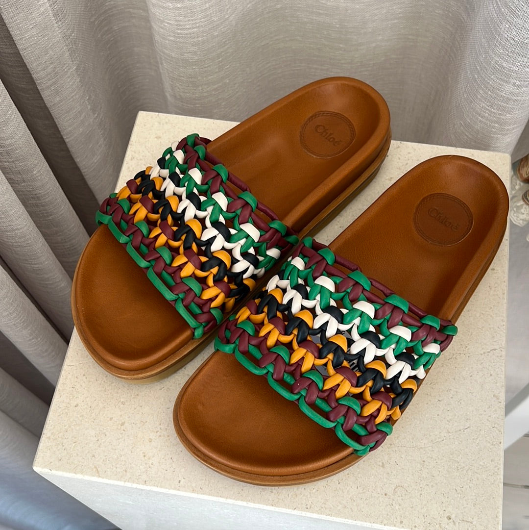 Chloe Wavy Slide Multicolour, 41