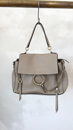 Chloé Small Faye Day Bag In Taupe