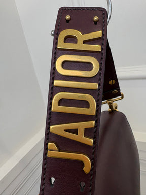 Dior Burgundy Leather J'adior Flap Bag
