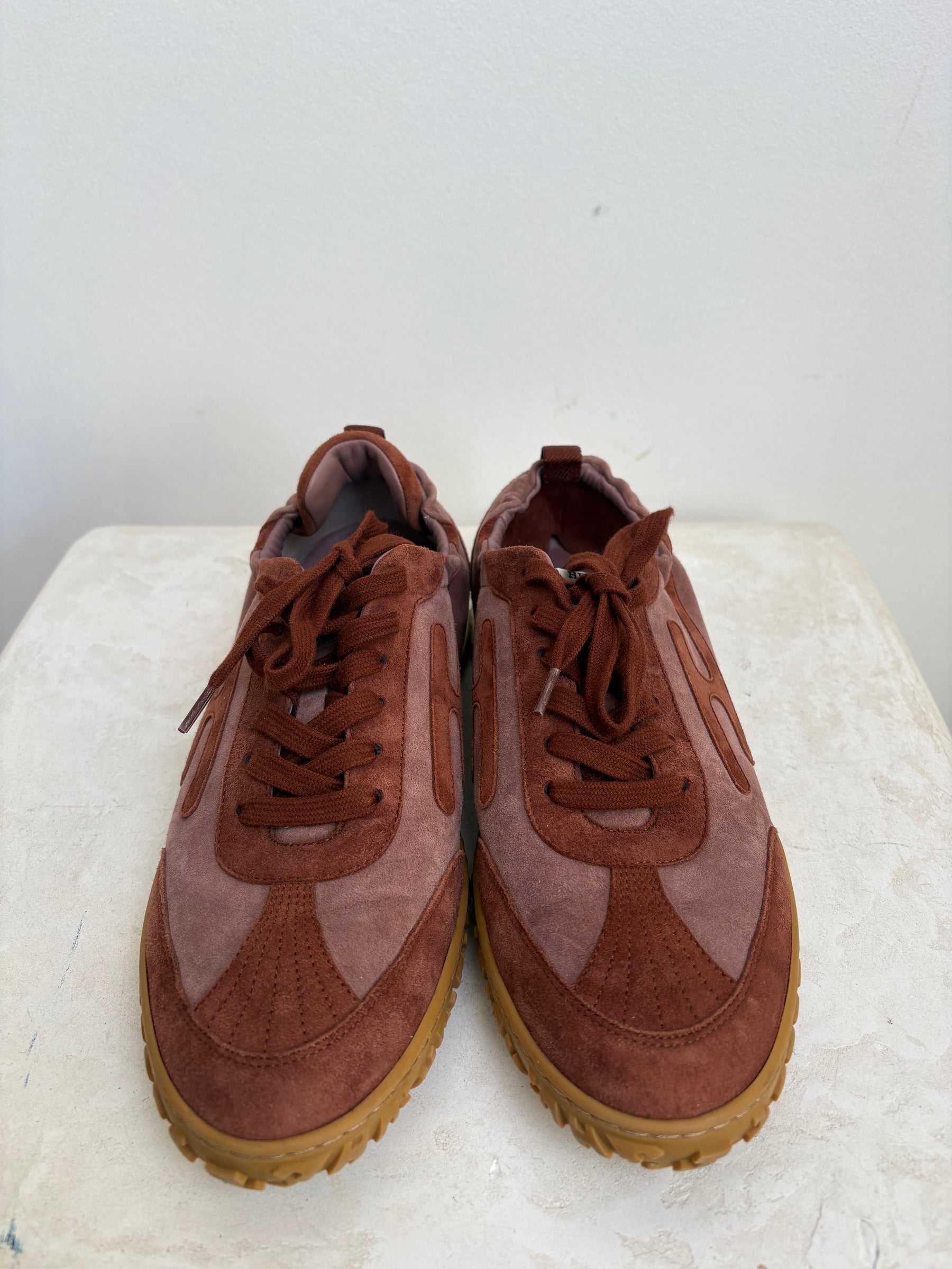 Hermès Maroon Suede Jet Sneaker, 40