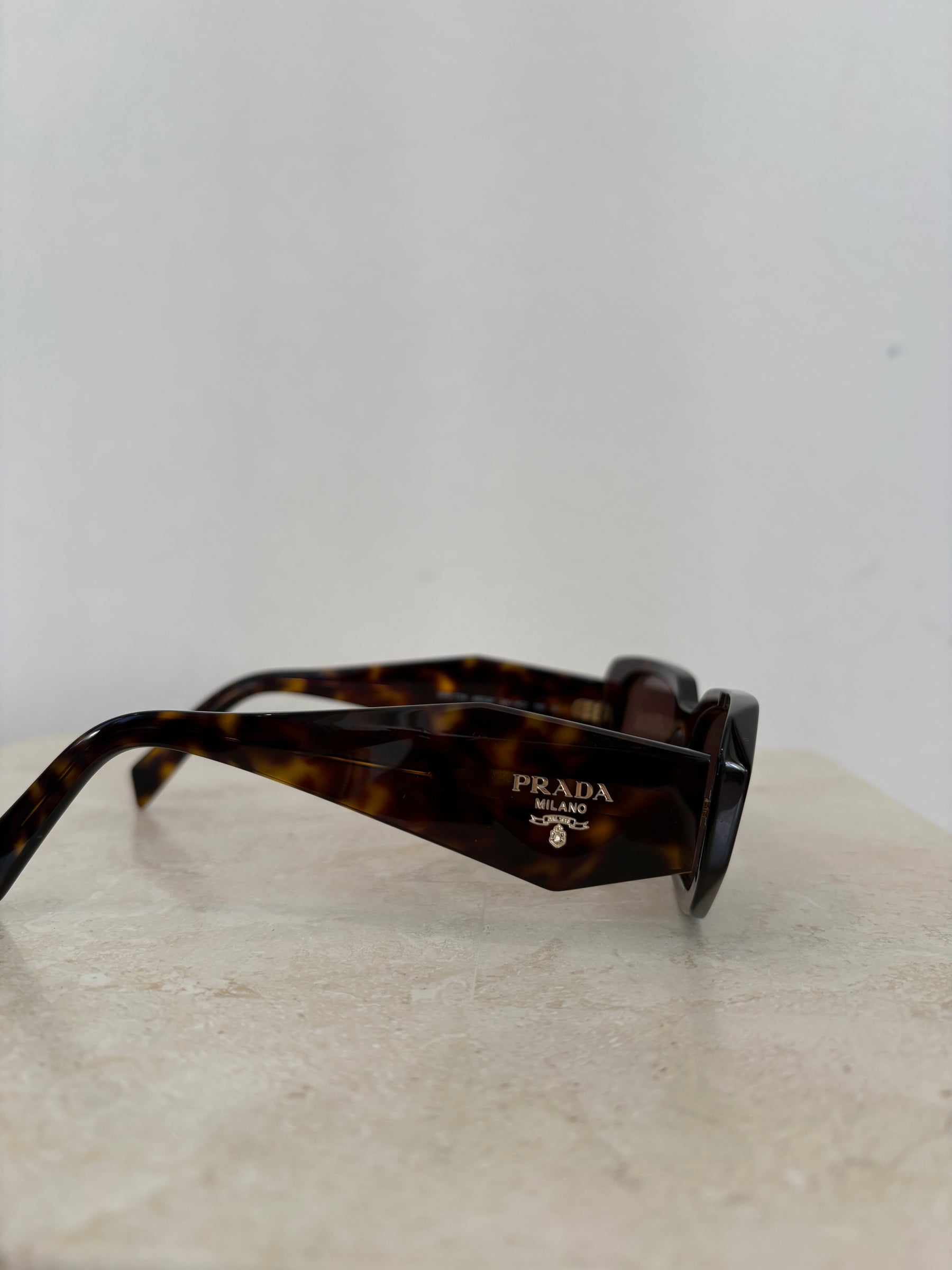 Prada Tortoiseshell Symbole Sunglasses