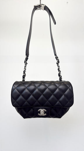 Chanel Black Leather Uniform Belt Bag