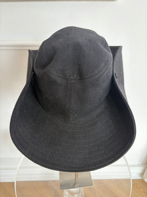 Miu Miu Black and White Logo Cowboy Hat, M