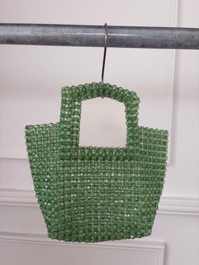 Scanlan Theodore Green Beaded Top Handle Mini Bag