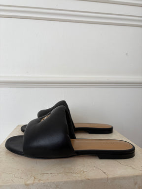 Loewe Anagram Padded Slides Black, 39