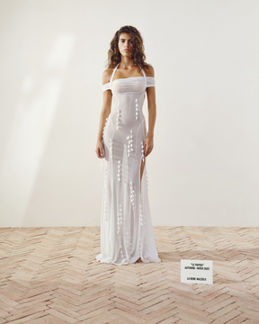 Jacquemus Black Long Jasmin Flower Dress, 38 FR