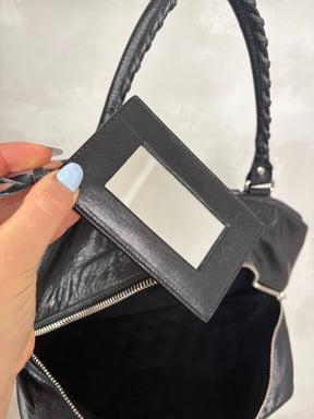Balenciaga Plombe Quilted Chevre Leather Matelasse MM Bag