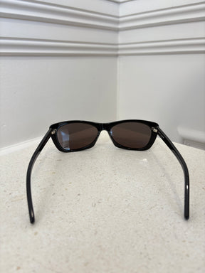 Saint Laurent Black Rectangle Sunglasses