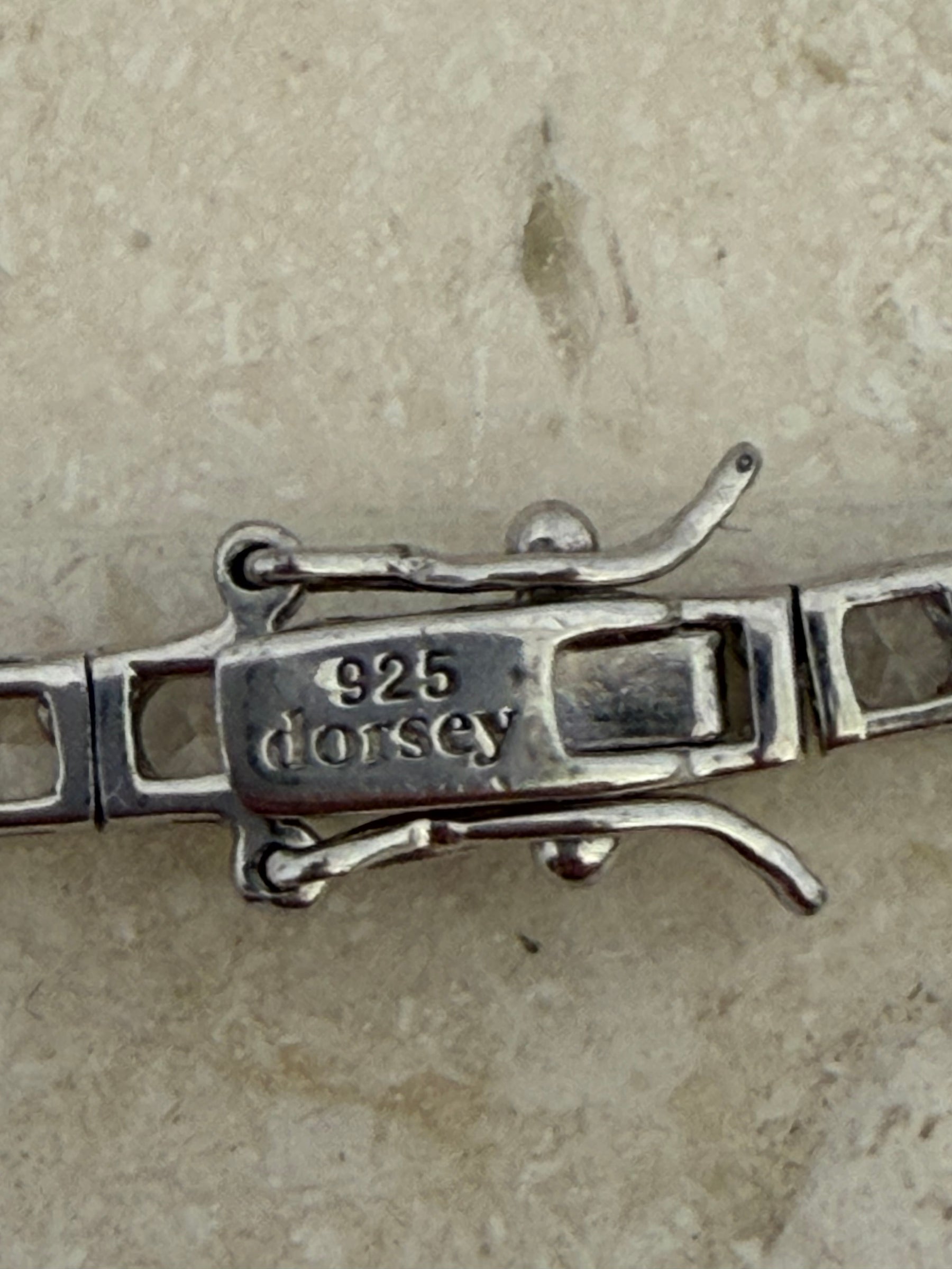 Dorsey Sterling Silver and Lab Grown White Sapphire Tennis Necklace