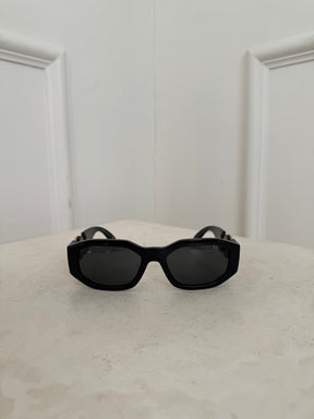 Versace Black Sunglasses Gold Hardware