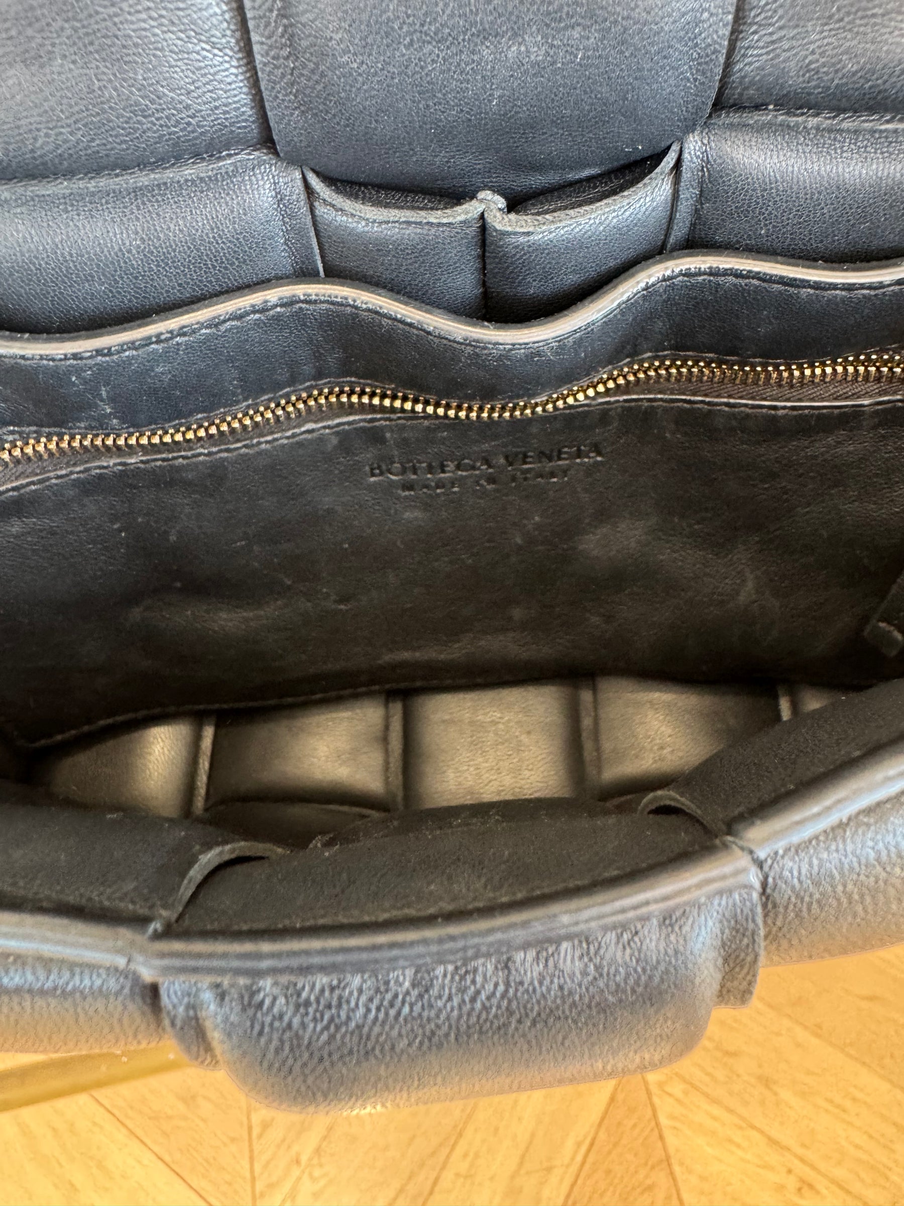 Bottega Veneta Black Padded Cassette Bag