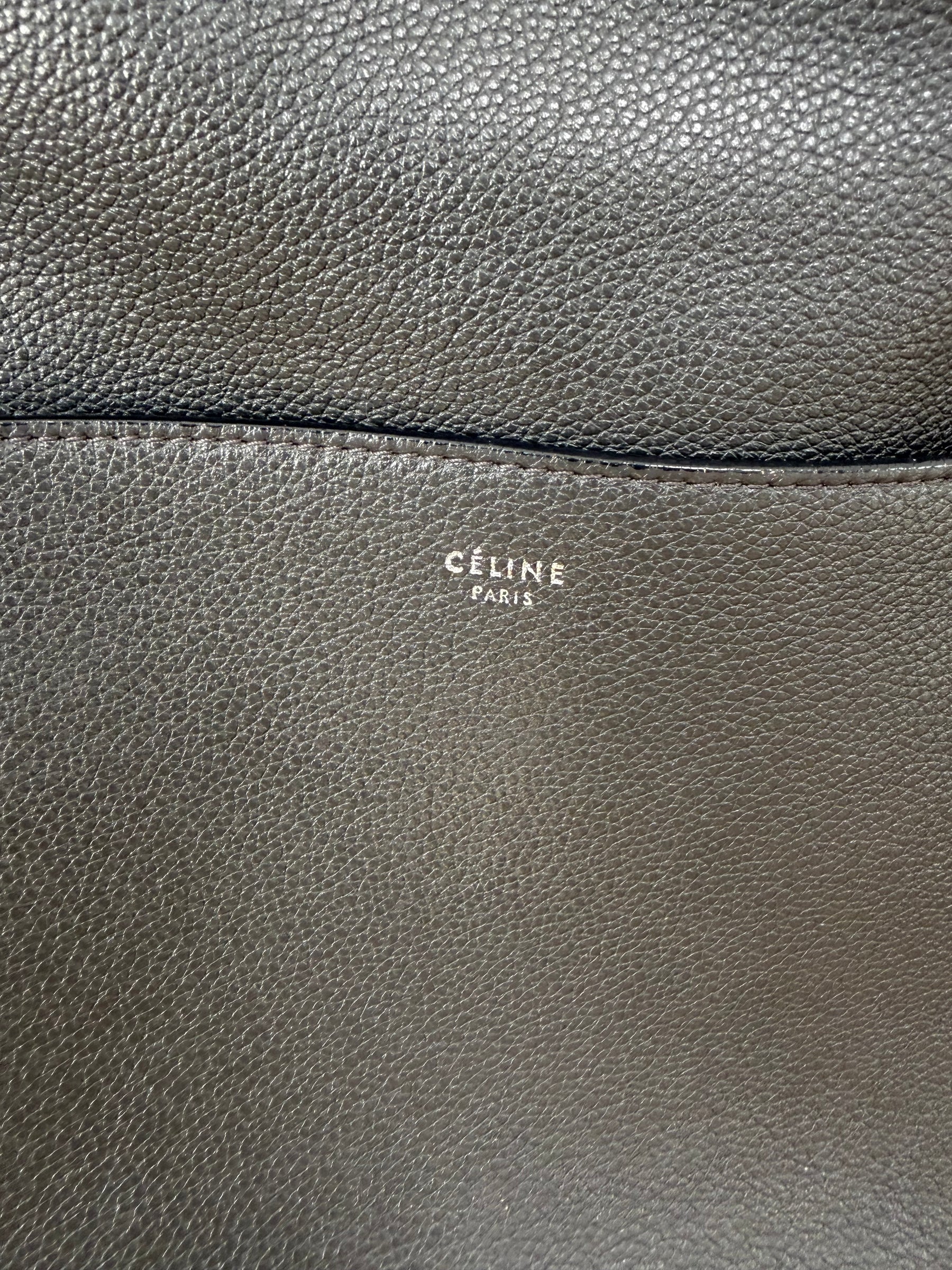 Celine Sangle Bucket Bag Charcoal