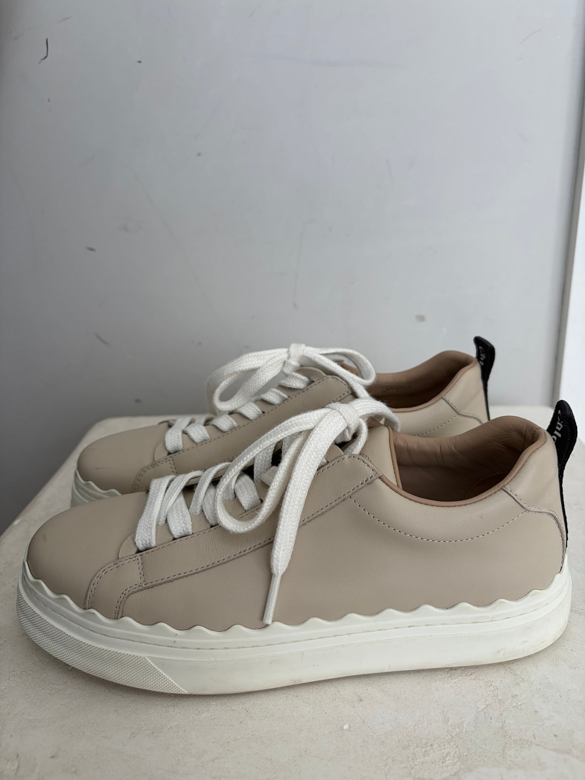 Chloé Beige Lauren Traners, 38