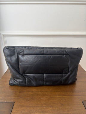 Prada Black Puffer Leather Pouch
