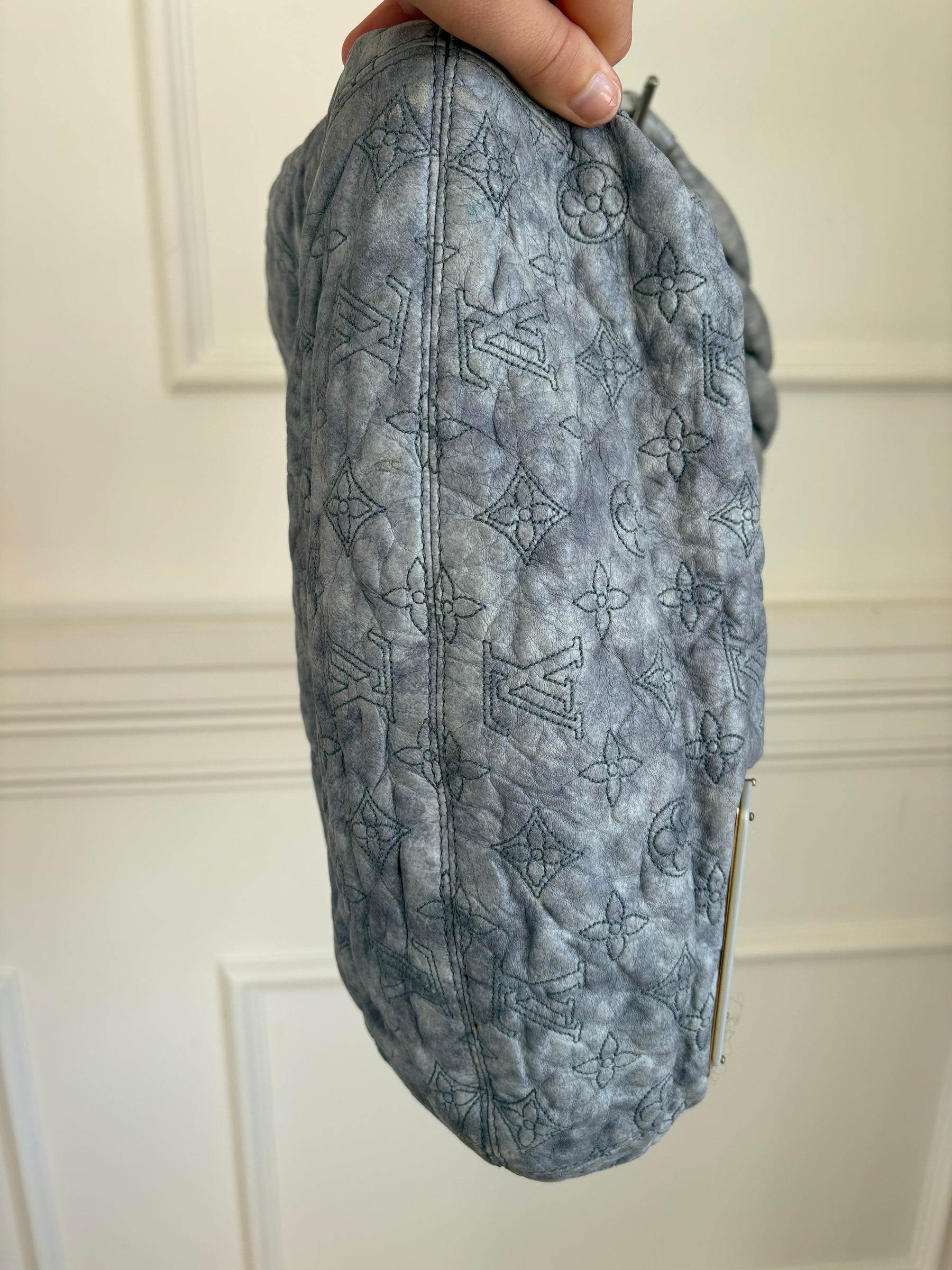 Louis Vuitton Gris Perle Monogram Olympe Nimbus Bag