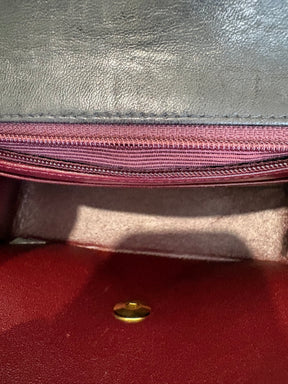 Chanel Vintage Mini Flap Bag Dark Brown Gold HW