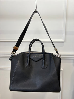 Givenchy Navy Leather Medium Antigona Bag
