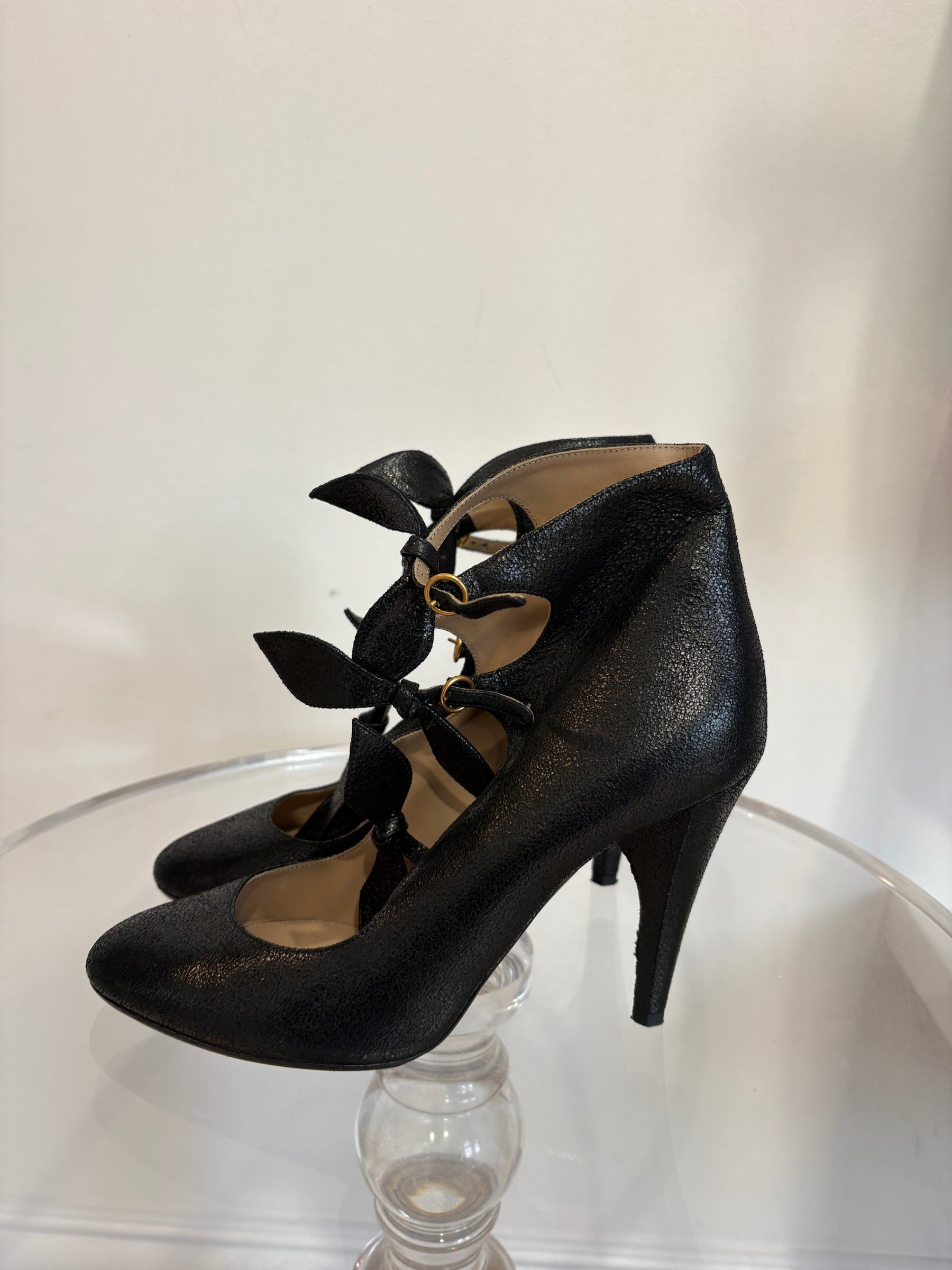 Chloé Black Bow Detail Pumps, 39