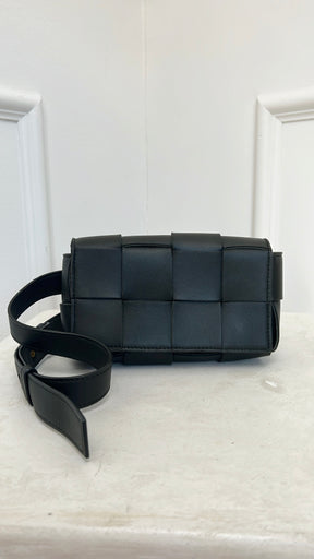 Bottega Veneta Khaki Intrecciato Leather Cassette Belt Bag