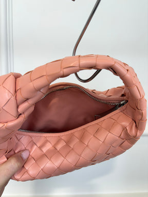 Bottega Veneta Peach Intrecciato Leather Mini Jodie