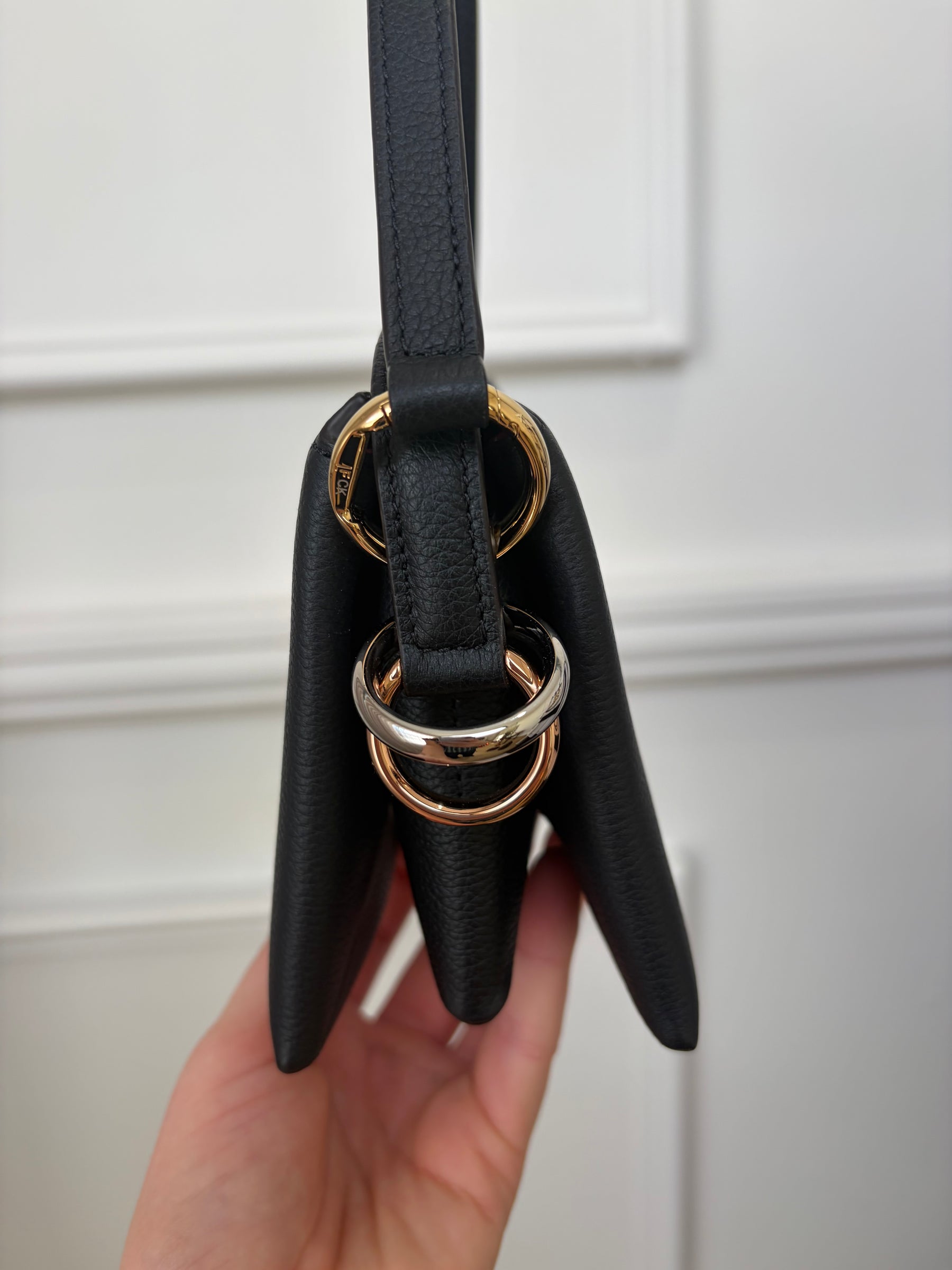 Cartier Black Leather Mini Trinity Bag