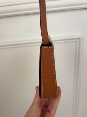 Loewe Calfskin Flat Cross Body Bag Tan