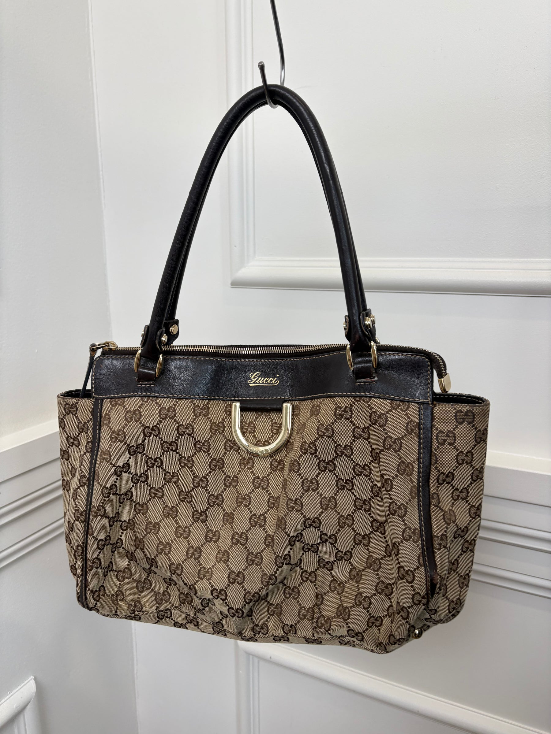 Gucci Monogram D Ring Tote