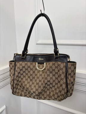 Gucci Monogram D Ring Tote