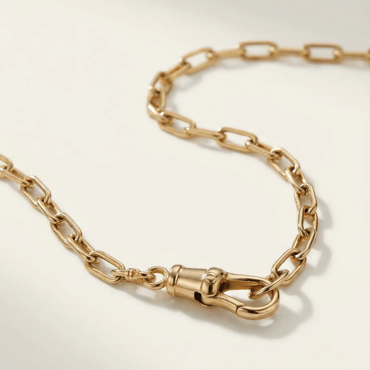 Goldie Paris Yellow Gold Paperclip Figaro 50cm Chain