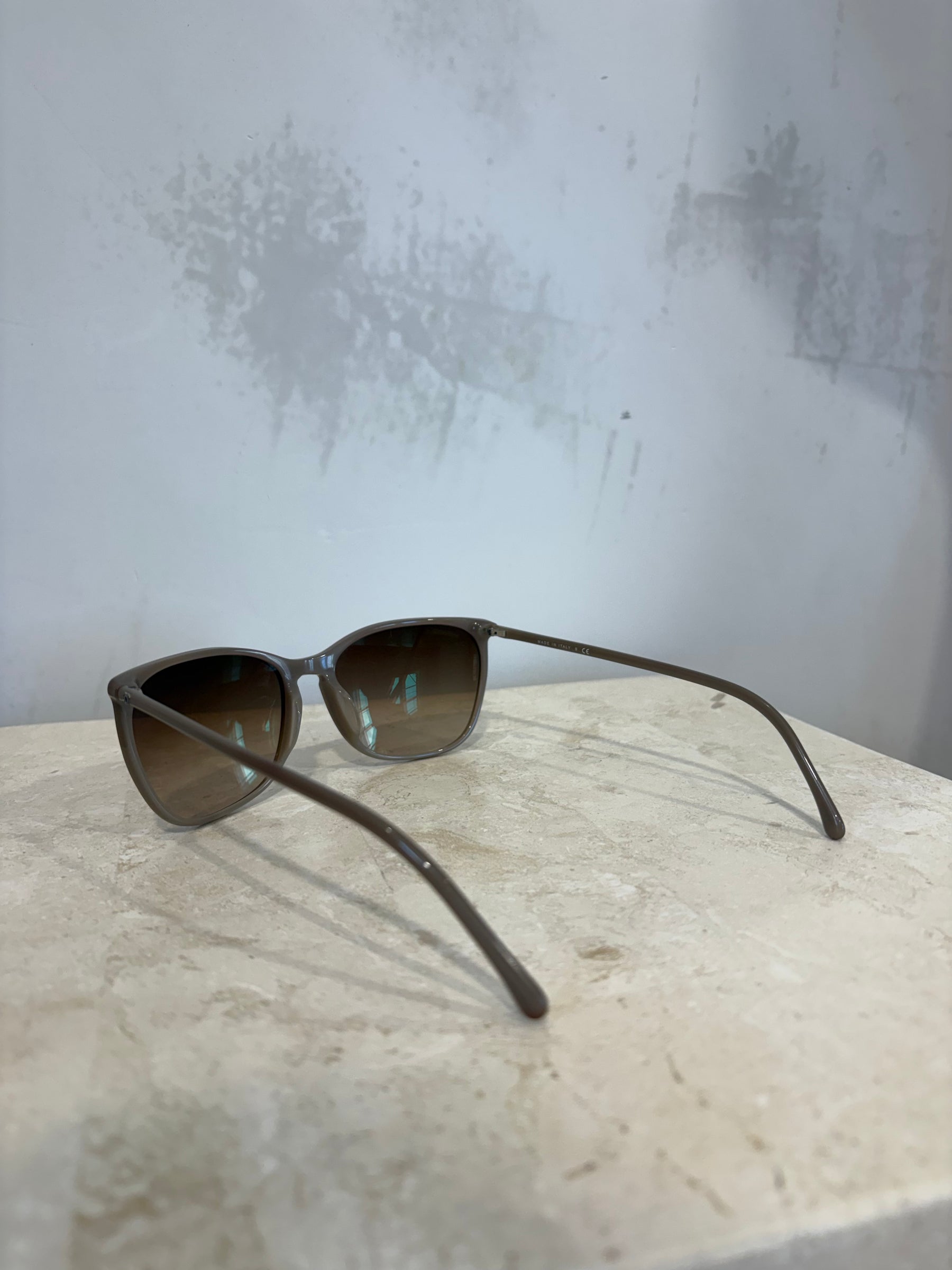 Chanel Taupe Square Sunglasses