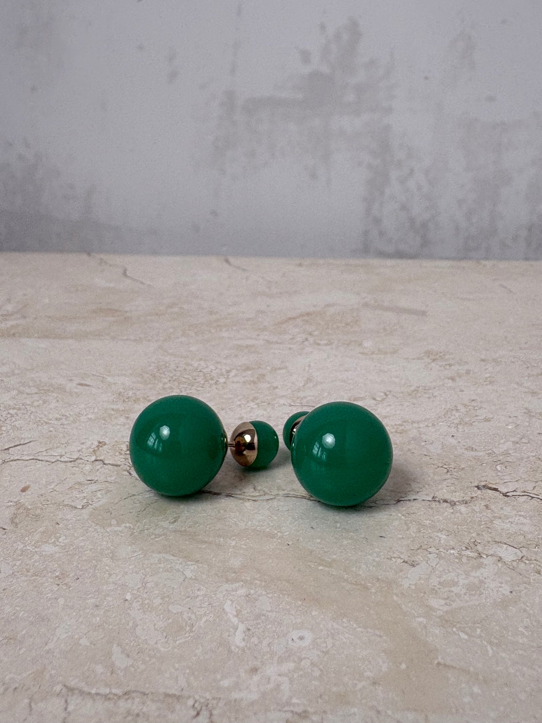 Dior Green Stone Tribales Earrings