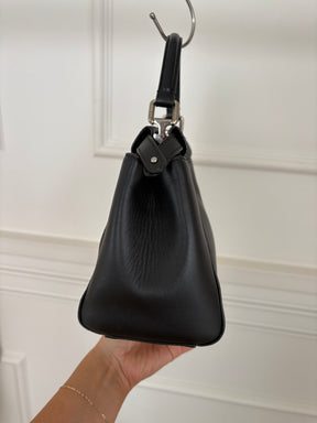 Fendi Black Leather Mini Monster Peekaboo