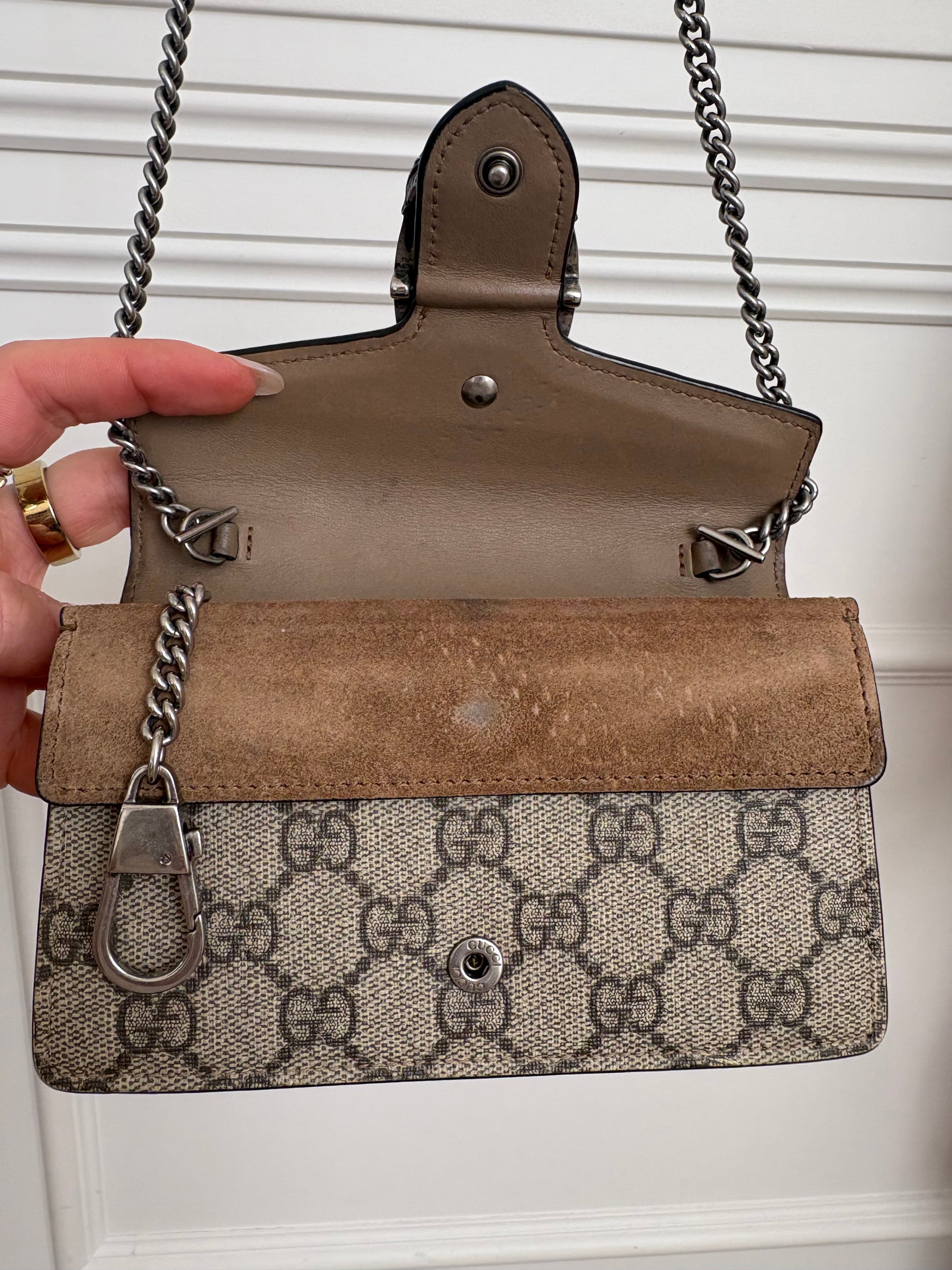 Gucci Dionysus Super Mini Chain Shoulder Crossbody Bag