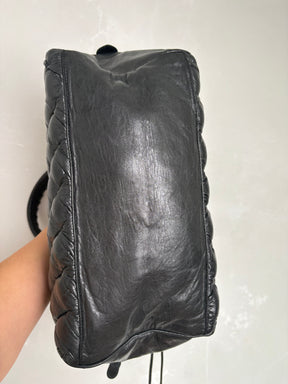 Balenciaga Plombe Quilted Chevre Leather Matelasse MM Bag