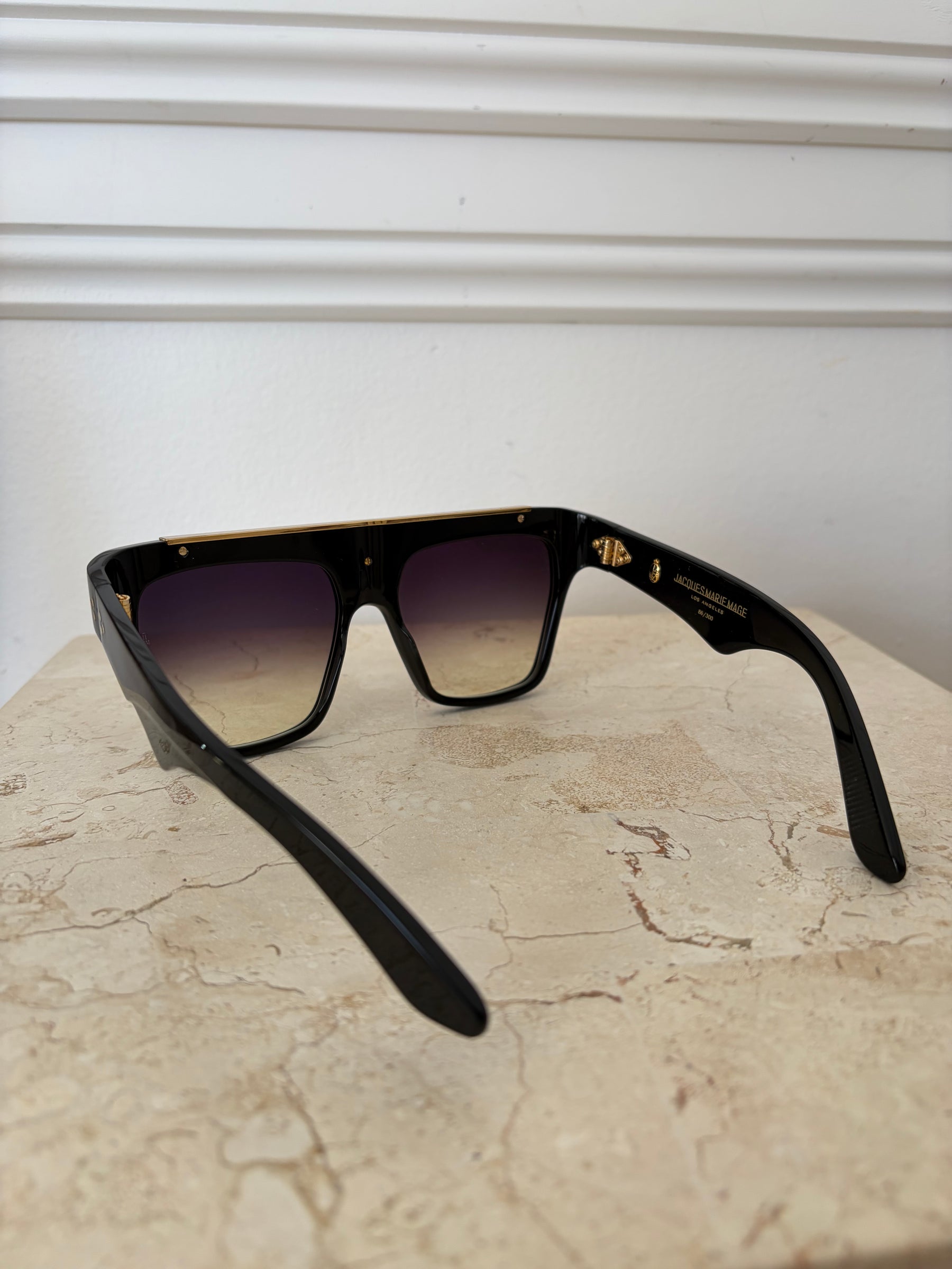 Jacques Marie Mage Selini Sunglasses Black Gold