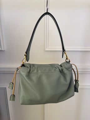Fendi Mamma Baguette In Matcha Latte