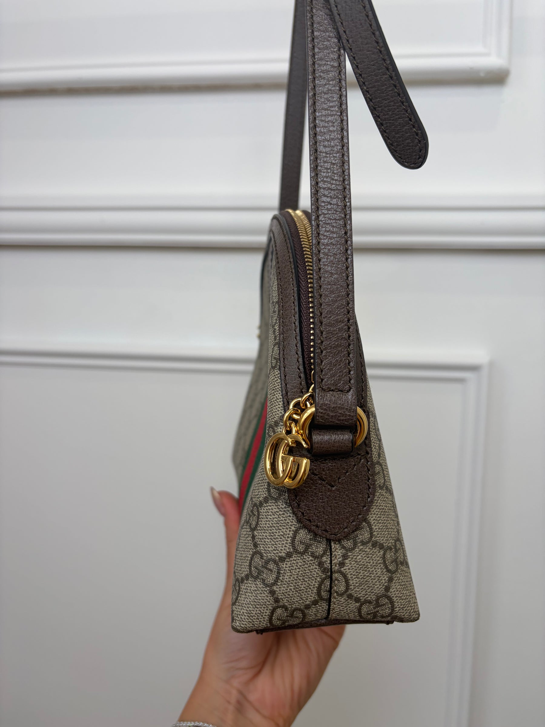 Gucci Canvas Monogram Ophidia Dome Bag