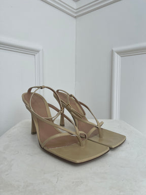 Bottega Veneta Cream Stretch Thong, 40