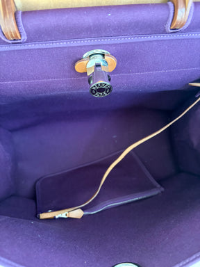 Hermès Purple Canvas Her Bag 39