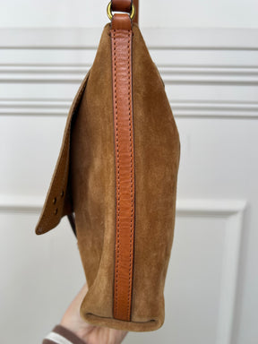 Jerome Dreyfuss Camel Suede Tony Crossbody Bag