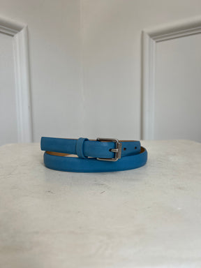 Scanlan Theodore Blue Leather Belt, SM