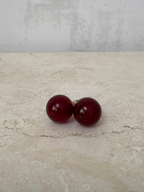 Dior Red Stone Tribales Earrings