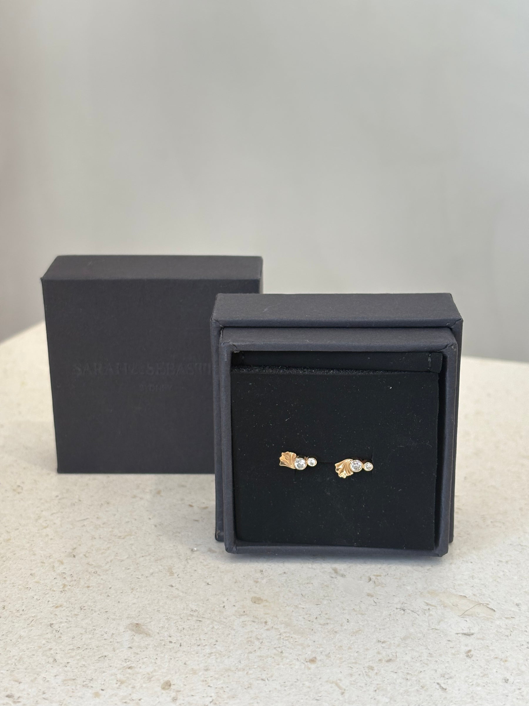 Sarah & Sebastian Gold and Diamond Xanthe Earrings
