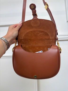 Dior Chestnut Leather Medium Bobby Bag