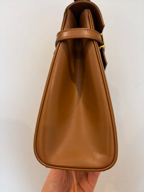 Saint Laurent Tan Leather Manhattan Top Handle Bag