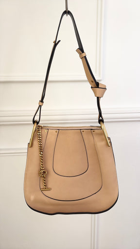 Chloé Beige Leather Hayley Hobo Shoulder Bag