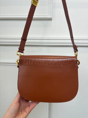 Dior Chestnut Leather Medium Bobby Bag