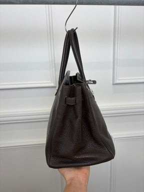 Hermès Birkin 35 in Ebene Clemence Leather